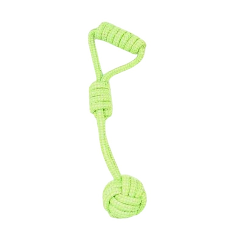 Παιχνίδι σκύλου σχοινί με μπάλα - 35cm - 12pcs - 550543