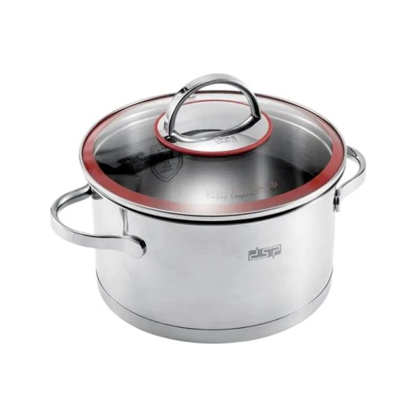 Κατσαρόλα ανοξείδωτη με καπάκι - 2.6L - CS003-B18 - DSP - 561734