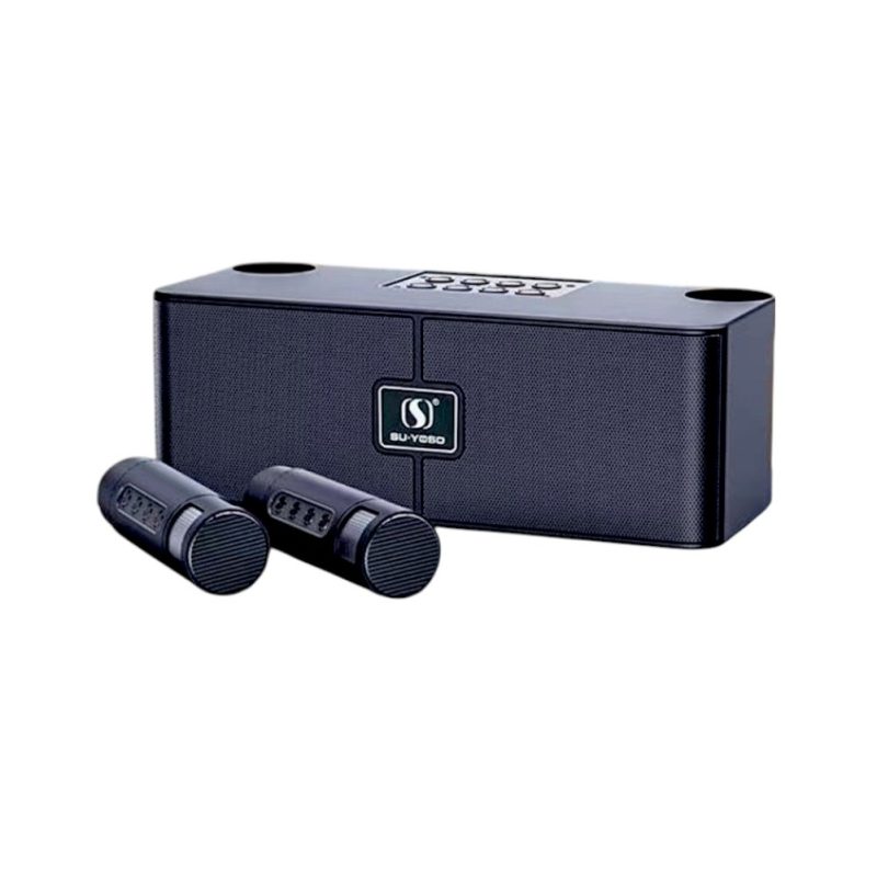 Ασύρματο ηχείο Bluetooth με 2 μικρόφωνα Karaoke - YS-204 - 887202 - Black