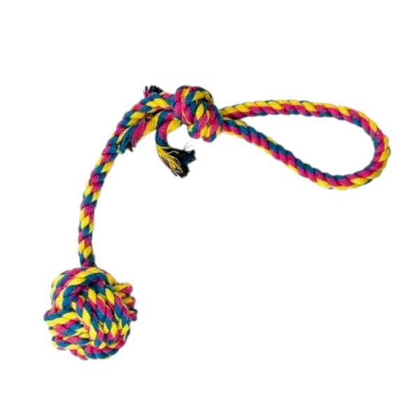 Παιχνίδι κατοικιδίου σχοινί με μπάλα - 38cm - 550630